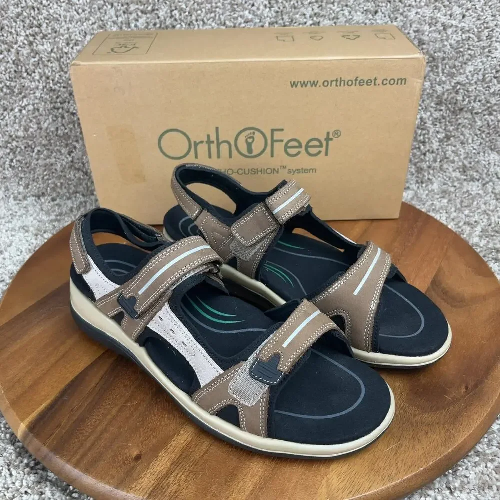 OrthoFeet Venice Sandals Women's 8.5 Medium (B) Shoes
